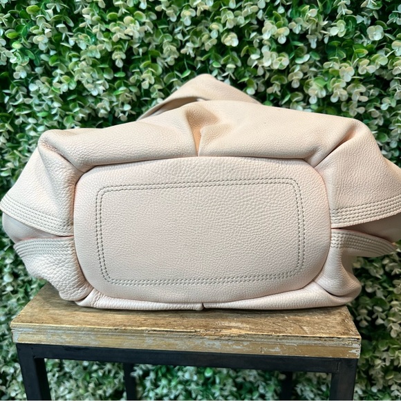 Celine Triomphe Bittersweet pale pink shoulder bag pebbled leather dual strap - Picture 5 of 16